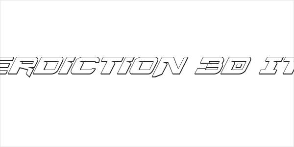 Interdiction 3D Italic Logo