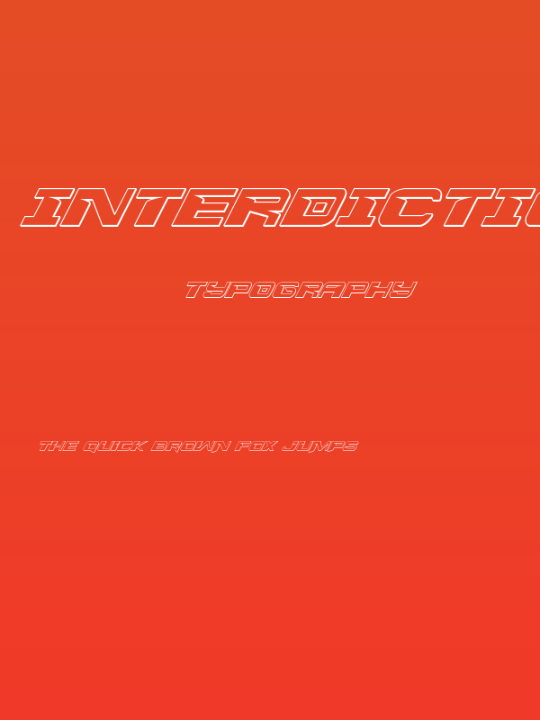 Interdiction 3D Italic Poster