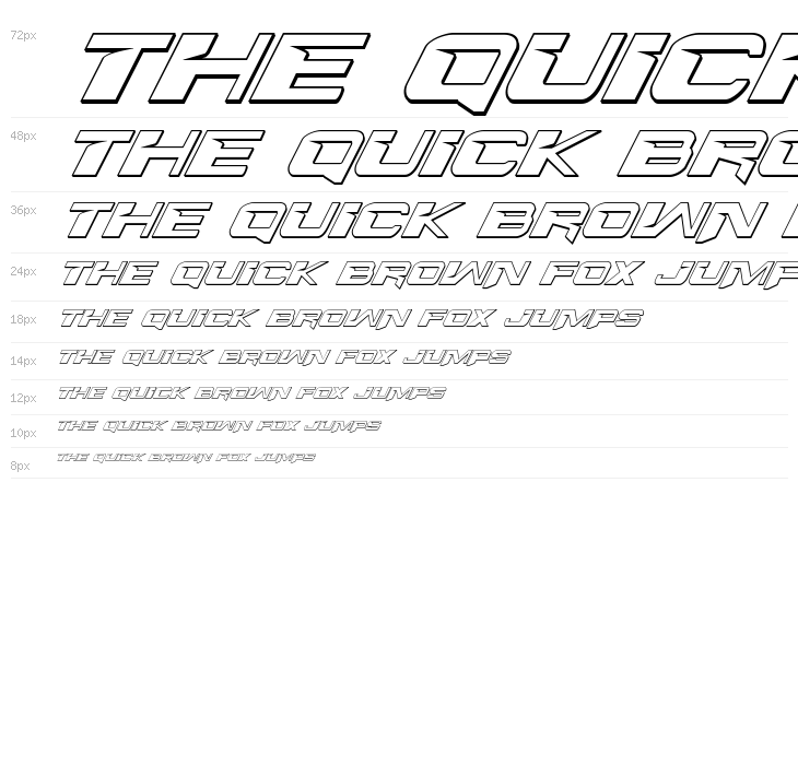 Interdiction 3D Italic Waterfall