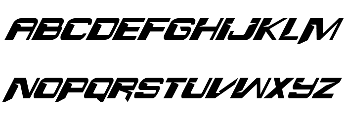 Interdiction Condensed Italic Font LOWERCASE
