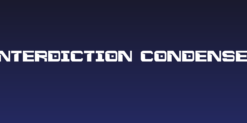 Interdiction Condensed Social Header