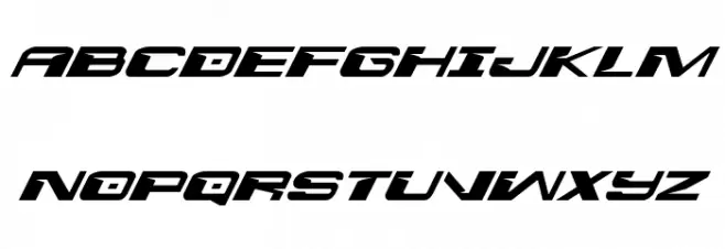 Interdiction Expanded Italic Font Litere mari