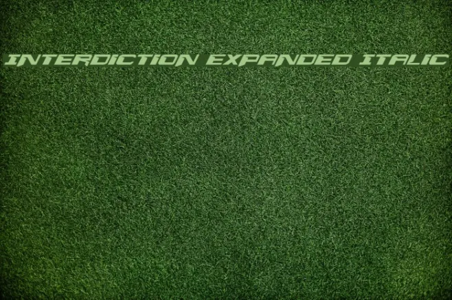 Interdiction Expanded Italic Example 2