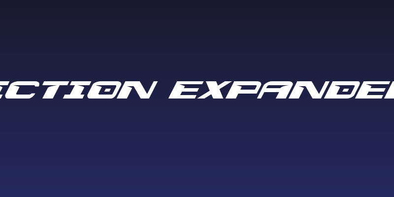 Interdiction Expanded Italic Social Header