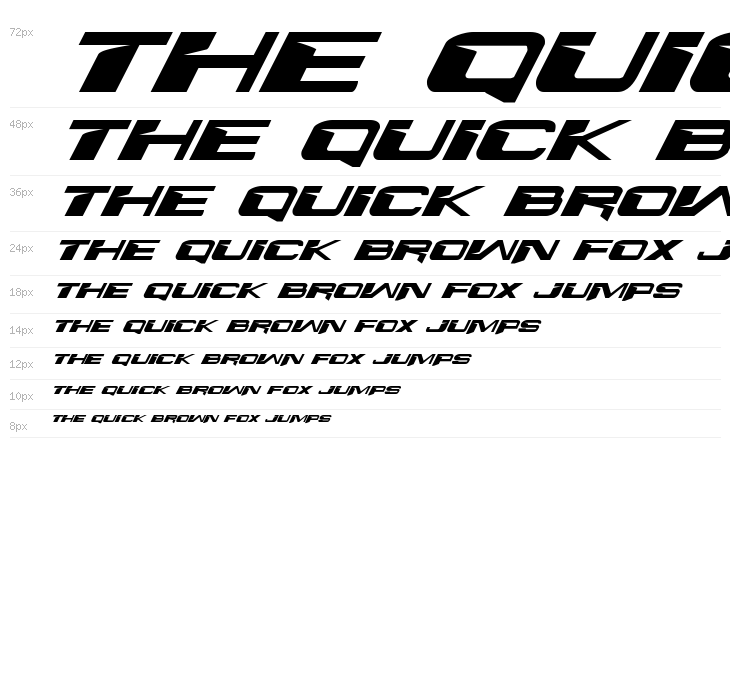 Interdiction Expanded Italic Waterfall