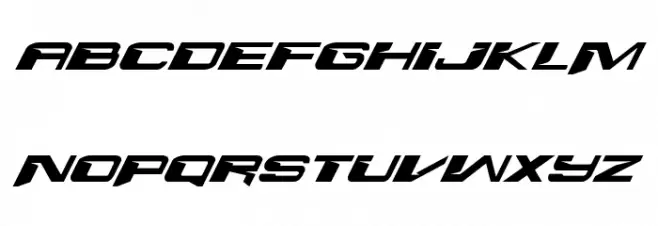 Interdiction Expanded Italic Fonte MINÚSCULAS