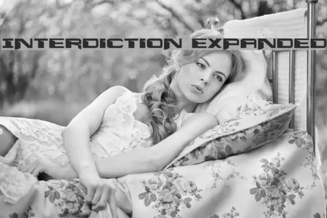 Interdiction Expanded Font examples