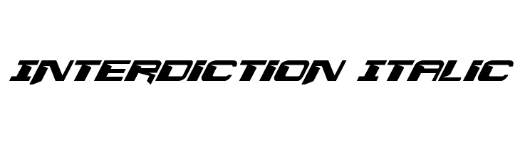 Interdiction Italic  नि: शुल्क फ़ॉन्ट्स डाउनलोड