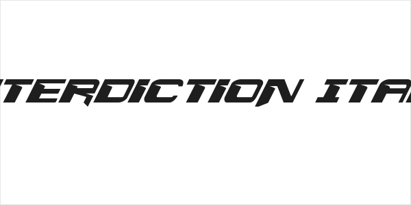 Interdiction Italic Logo