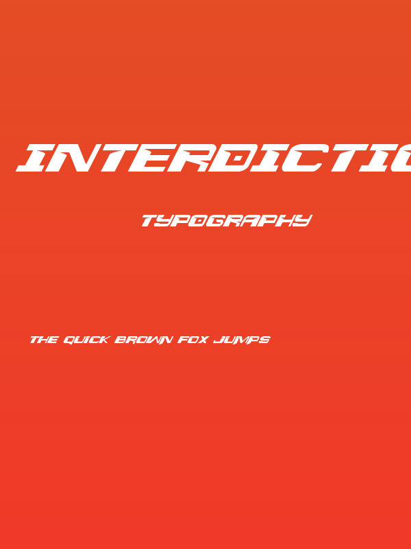 Interdiction Italic Poster