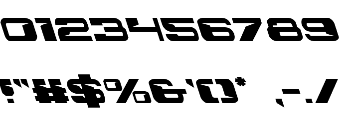 Interdiction Leftalic Font OTHER CHARS