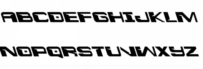 Interdiction Leftalic Schriftart Groß
