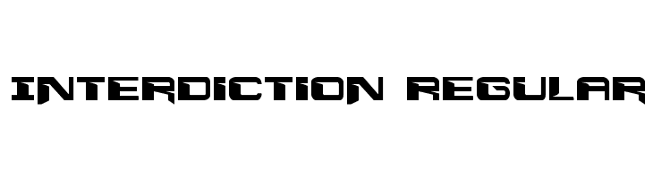 Interdiction Regular  免费字体下载