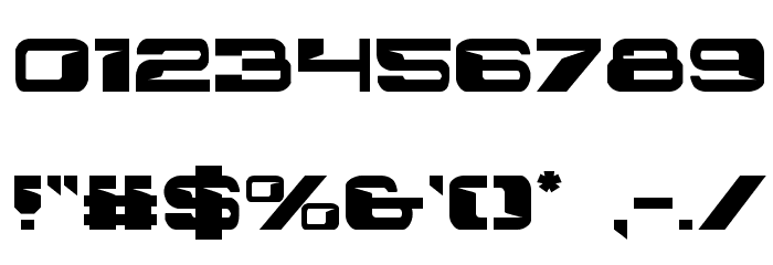 Interdiction Regular Font OTHER CHARS