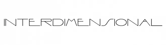 Interdimensional  フリーフォントのダウンロード