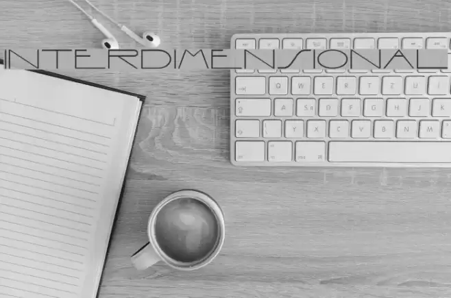 Interdimensional Font examples