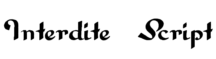 Interdite Script  font caratteri gratis