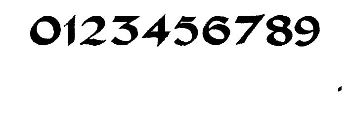 Interdite Script Font OTHER CHARS