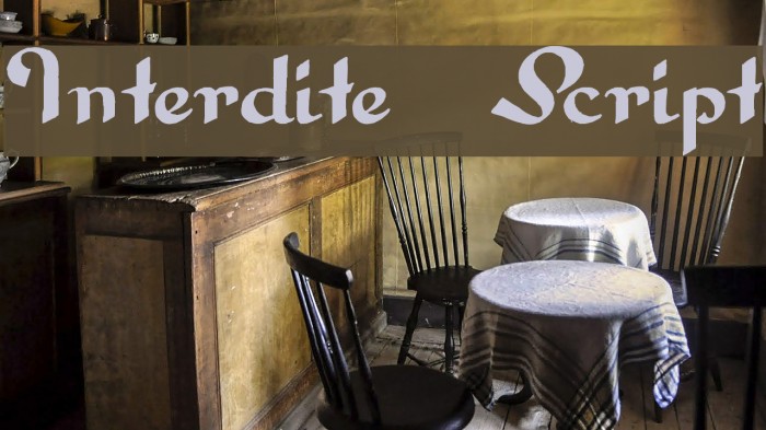 Interdite Script Font examples