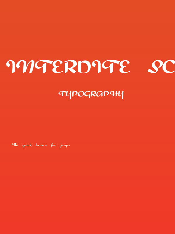 Interdite Script Poster