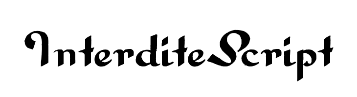 InterditeScript  नि: शुल्क फ़ॉन्ट्स डाउनलोड