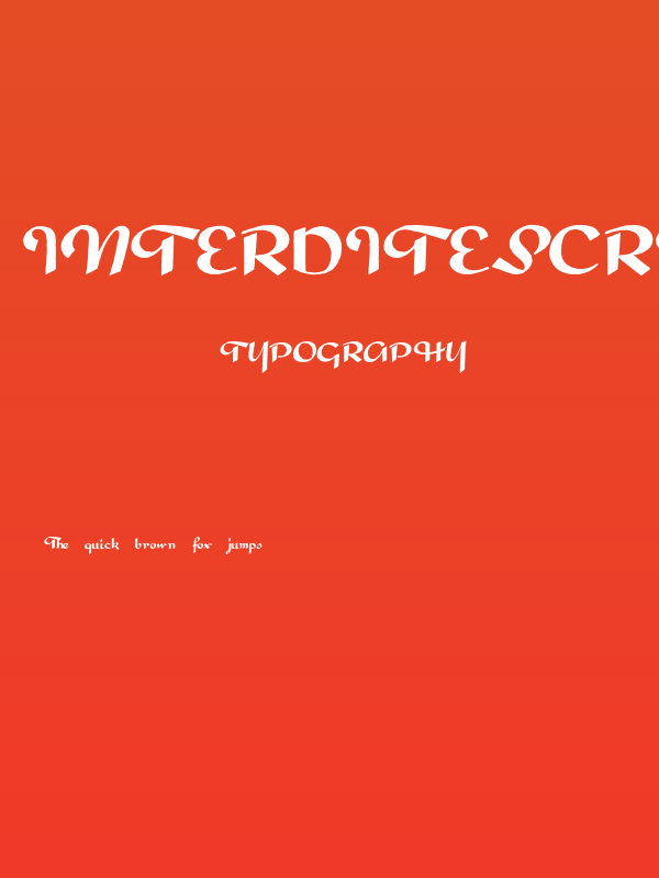 InterditeScript Poster
