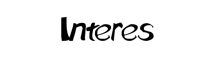 Interes  font caratteri gratis