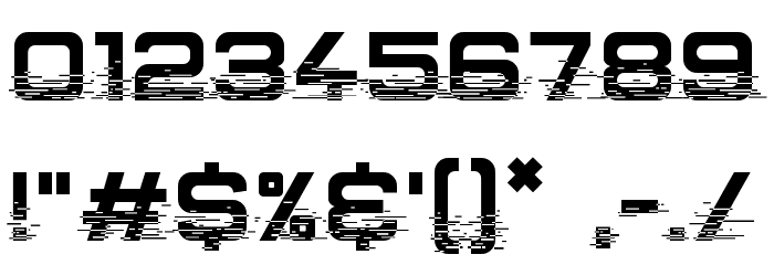Interfearence Font OTHER CHARS