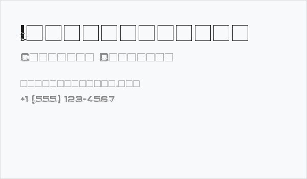 Interfearence Business Card