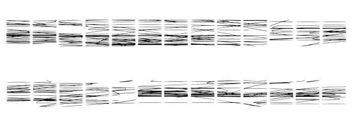 Interfer Regular Font LOWERCASE