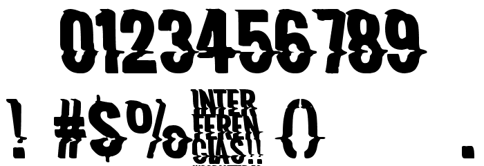 Interferencias Font OTHER CHARS