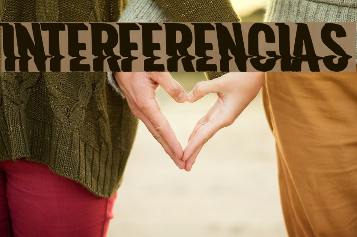 Interferencias Font examples