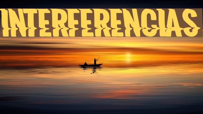 Interferencias Font examples
