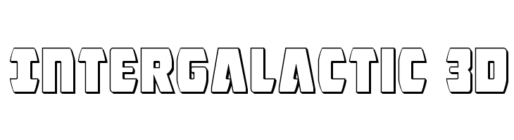 Intergalactic 3D  baixar fontes gratis