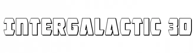 Intergalactic 3D  Frei Schriftart Herunterladen