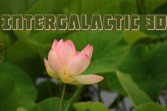 Intergalactic 3D Font examples