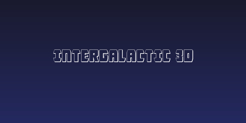 Intergalactic 3D Social Header