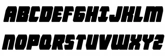 Intergalactic Block Italic Polices MAJUSCULES