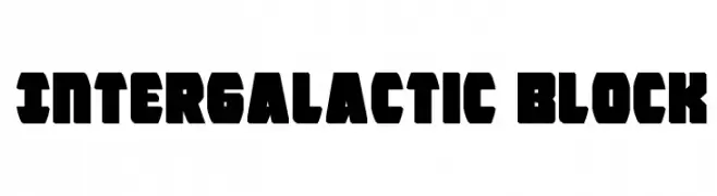 Intergalactic Block  baixar fontes gratis