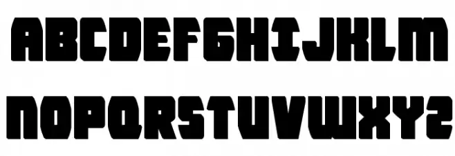Intergalactic Block 字体 大写
