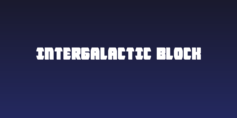 Intergalactic Block Social Header