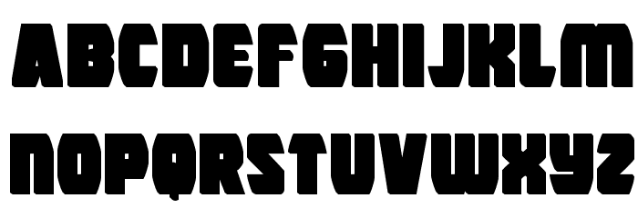 Intergalactic Block Font LOWERCASE