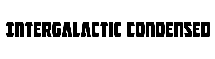 Intergalactic Condensed  免费字体下载
