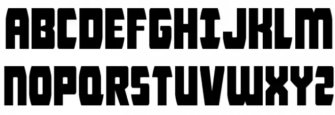 Intergalactic Condensed Schriftart Groß