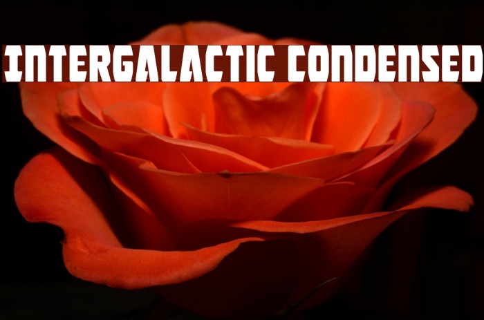 Intergalactic Condensed Font examples