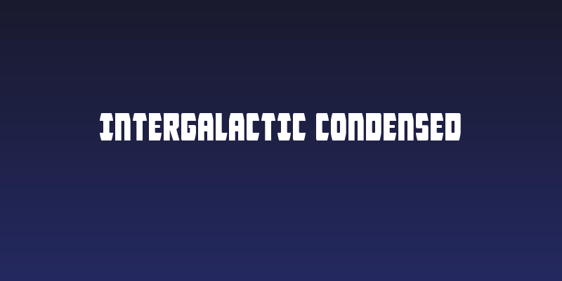 Intergalactic Condensed Social Header