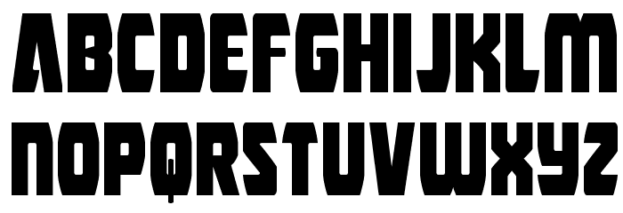 Intergalactic Condensed Font LOWERCASE