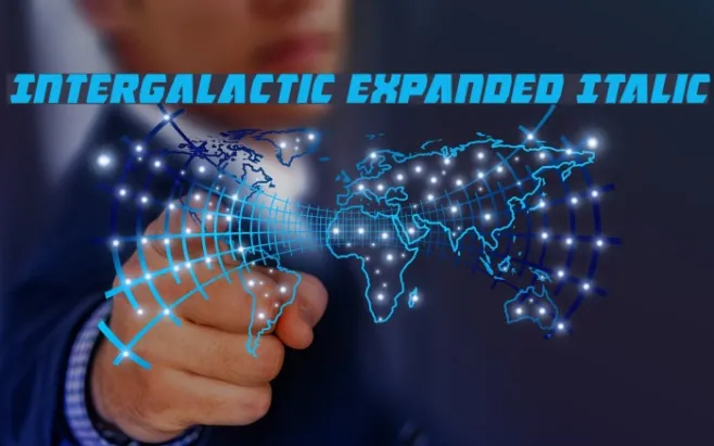 Intergalactic Expanded Italic Example 2