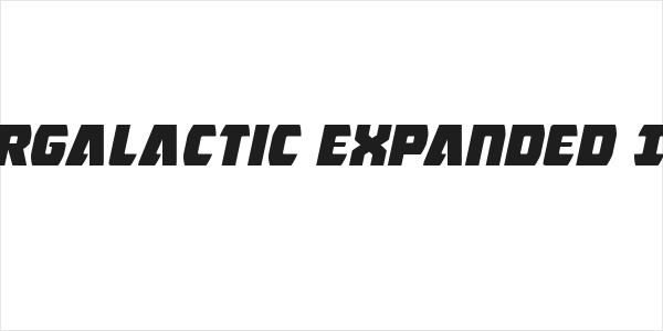 Intergalactic Expanded Italic Logo