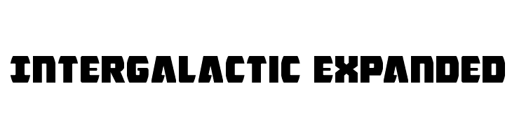 Intergalactic Expanded Font